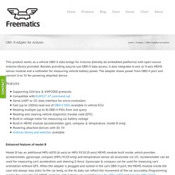 Freematics – OBD-II Adapter for Arduino