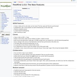 FreeMind 1.0.0: The New Features