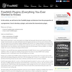 What's New with FreeNAS » FreeNAS Plugins (Everything You Ever Wanted to Know)