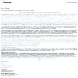 Welcome to Freescale Semiconductor - News Release