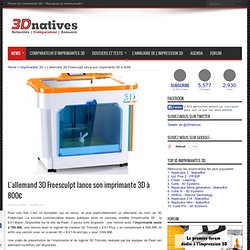 L'allemand 3D Freesculpt lance son imprimante 3D à 800€