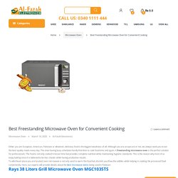 Best Freestanding Microwave Oven for Convenient Cooking - Alfatah Electronics!