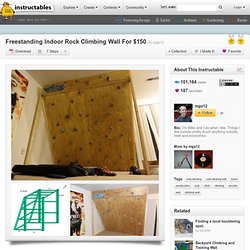 Freestanding Indoor Rock Climbing Wall For $150