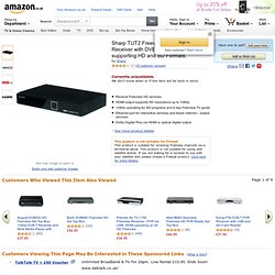 Sharp TUT2 Freeview HD Digital Receiver with DVB-T2: Amazon.co.uk: Electronics