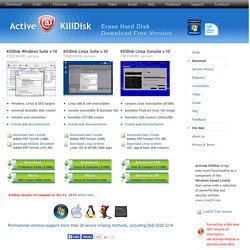 Active@ Kill Disk. Hard Drives Eraser. Free Download.