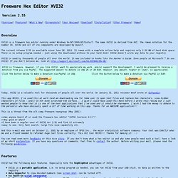 Freeware Hex Editor XVI32