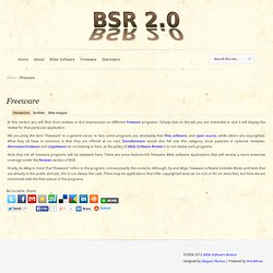 Bible Software Review Weblog