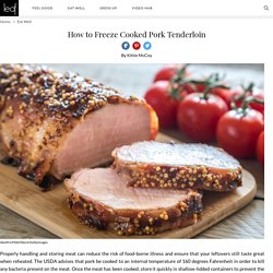 How to Freeze Cooked Pork Tenderloin
