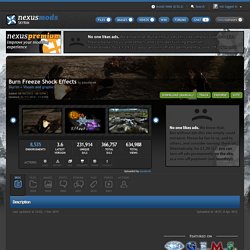 Burn Freeze Shock Effects at Skyrim Nexus - Skyrim mods and community