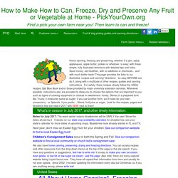 How to Can, Freeze, Dry and Preserve Any Fruit or Vegetable at Home