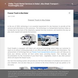 Freezer Truck in Abu Dubai