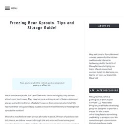 freeze bean sprouts tips storage guide