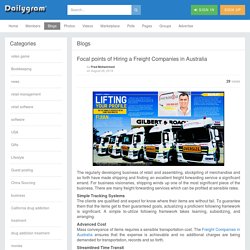 Focal points of Hiring a Freight Companies in Australia