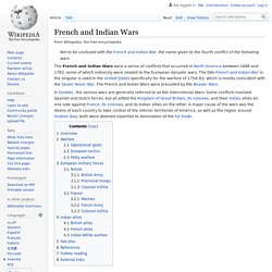 French and Indian Wars