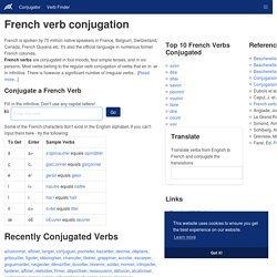 French - verb conjugation