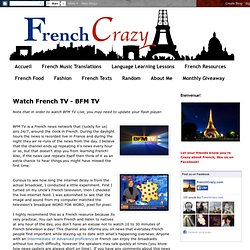 French Crazy: Watch French TV - BFM TV