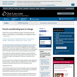 French crowdfunding laws to change