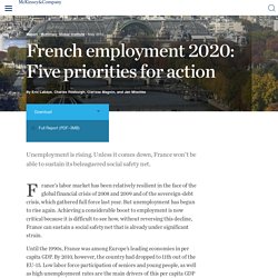 French employment 2020: Five priorities for action