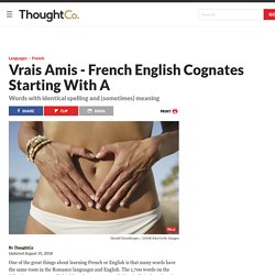 French and English Cognates That Start With A