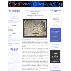 The Morgue Registers of Paris