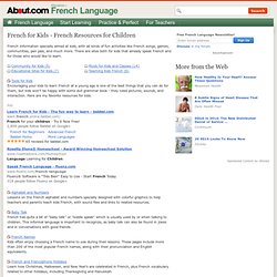 French for Kids - French Resources for Children