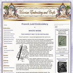 French Laid Embroidery