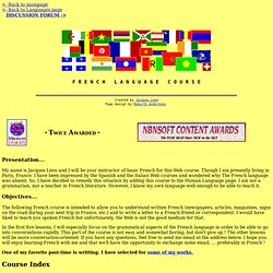 French Language Course Pages