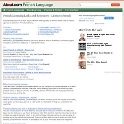 French Listening Links and Resources - Listen to French