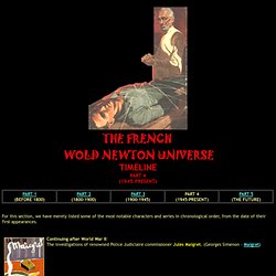 French Wold Newton Universe 1945-Present