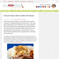 French Onion Slow Cooker Pot Roast