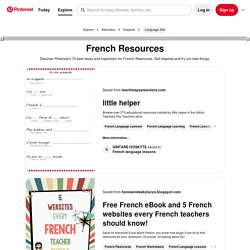 Top 10 french resources ideas and inspiration