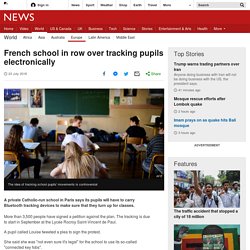 French school in row over tracking pupils electronically