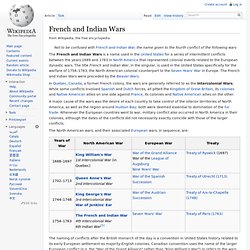 French and Indian Wars (1688-1763)