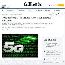 Fréquences 5G : la France lance à son tour les enchères