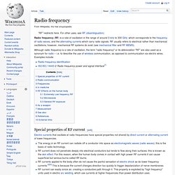 Radio frequency