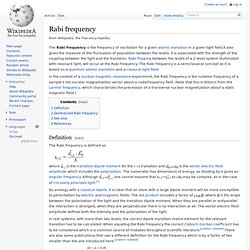 Rabi frequency