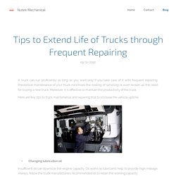 ​Tips to Extend Life of Trucks through Frequent Repairing