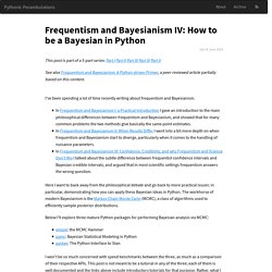 Frequentism and Bayesianism IV: How to be a Bayesian in Python