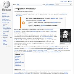 Frequentist probability