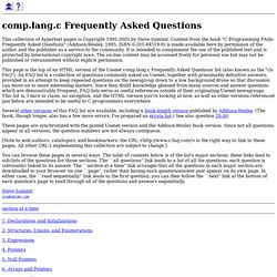 comp.lang.c FAQ