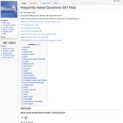 Frequently Asked Questions (DIY FAQ) - DIY_Wiki
