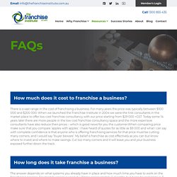 Clear Your Doubts: FAQs about Franchising Businesses