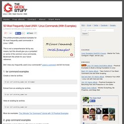 50 Most Frequently Used UNIX / Linux Commands (With Examples)