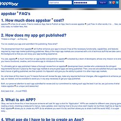 Frequently Asked Questions - appsbar