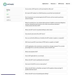 Frequently Asked Questions for enComply GST filing Software