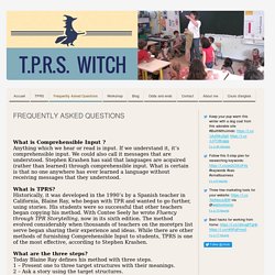 Frequently Asked Questions - Site de tprswitch !