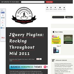 Fresh and Beautiful JQuery Plugins of Mid 2011