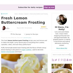 Fresh Lemon Buttercream Frosting
