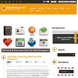 50 Fresh & Free Icon Sets For Web Designers