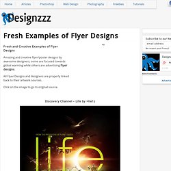 Fresh Examples of Flyer Designs